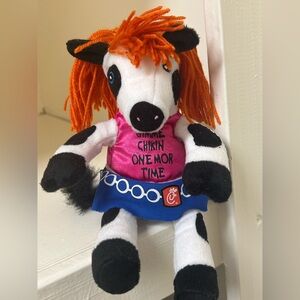 Rare 2007 Chick-fil-A Cow cheerleader Plush!